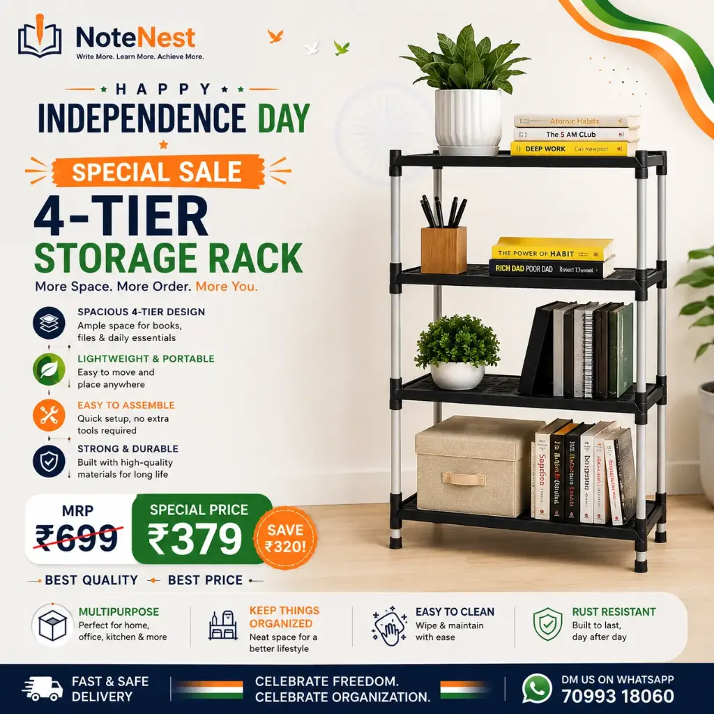 4-Tier Storage Rack