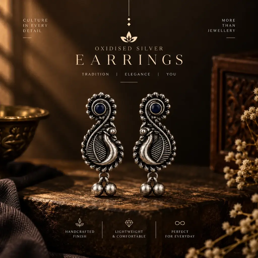 Oxidised Earings