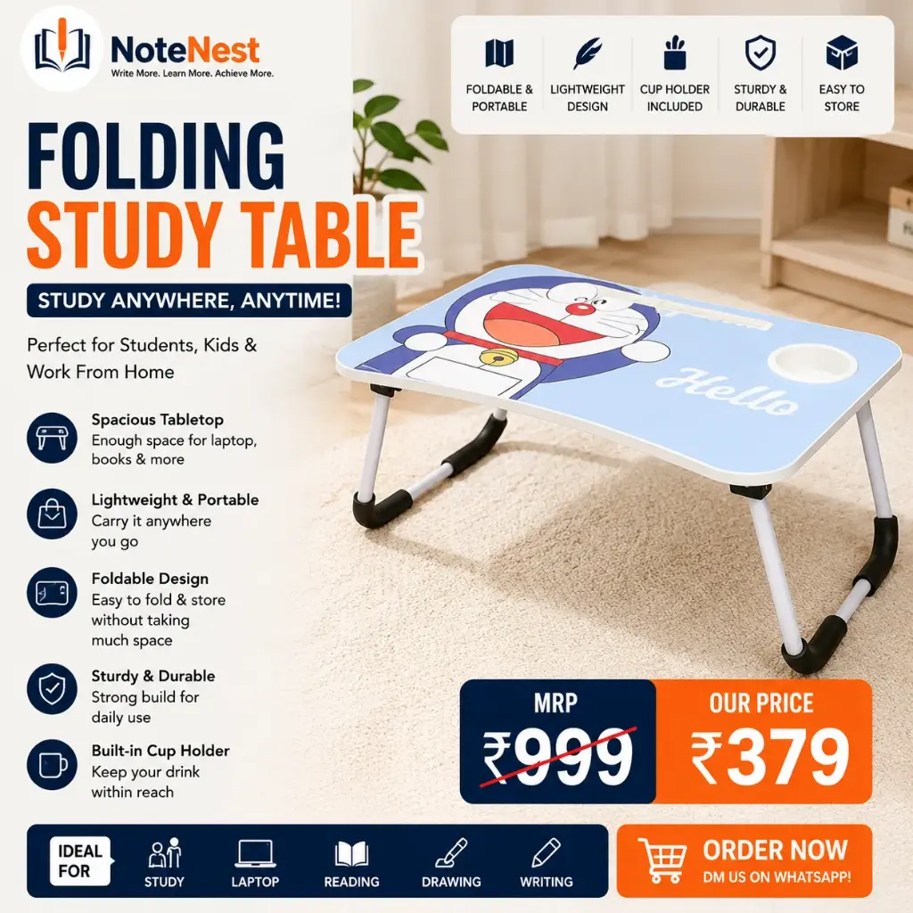 FOLDING STUDY TABLE