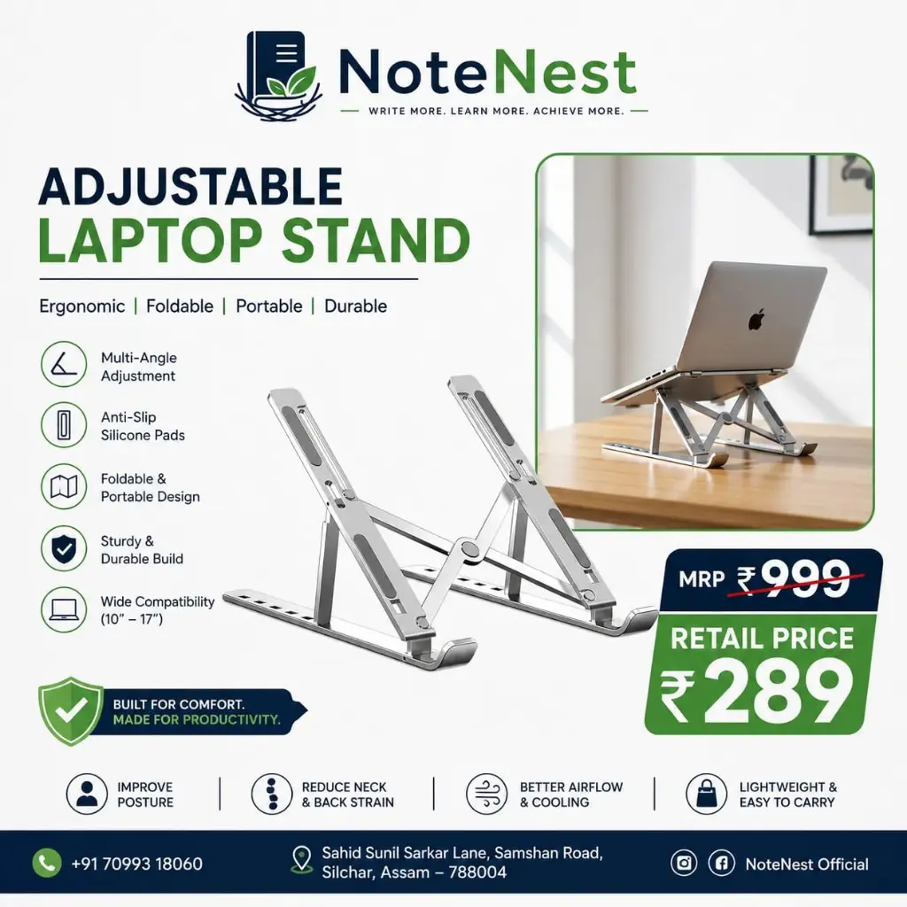 ADJUSTABLE LAPTOP STAND