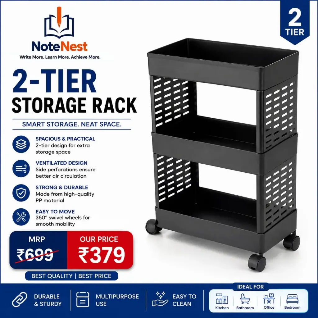 TWO CUM THREE TIER STORAGE RACK
